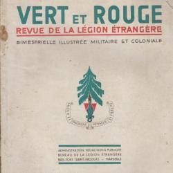 Vert et rouge. Revue de la Légon Etrangère. 1948, 4° année, N° 19. Numéro de Noel. Couverture légère