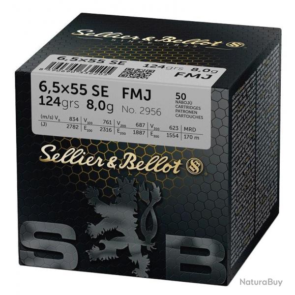 Balles Sellier & Bellot Full Metal Jacket - Cal. 6.5x55 SE