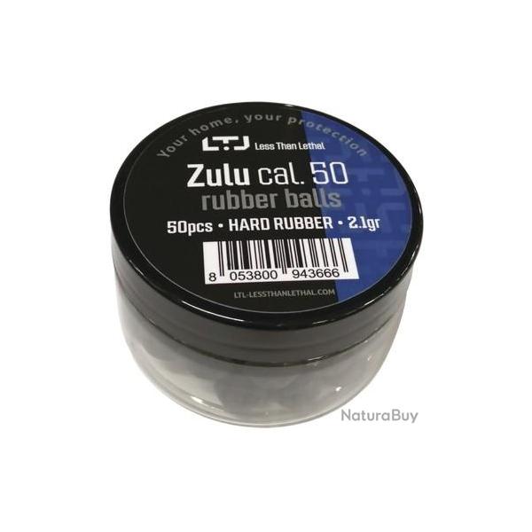 Pot de 50 Billes Caoutchouc LTL Zulu CAL. .50 NOIR