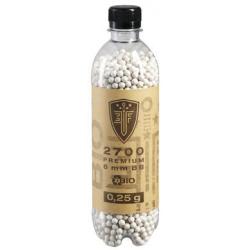 Bouteille de 2700 Billes Bio Élite force premium bio CAL. 6mm Blanc 0.25g