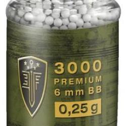 POT DE 3000 BILLES PLASTIQUES ÉLITE FORCE PREMIUM CAL. 6 MM 0,25G BLANC