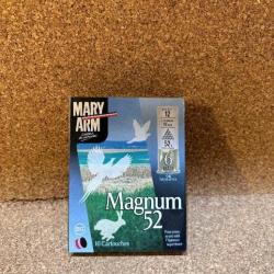 2 boites de 10 cartouches MARY ARM MAGNUM52 BG cal.12 n°6