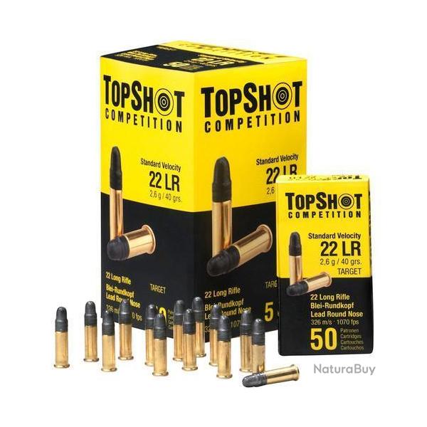 Vente groupe - Pack 5000 cartouches TOPSHOT competition SV 22lr 40grs/2.6g