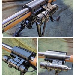 Triple rails picatinny 20 mm long pour fusil Carl Gustave m96