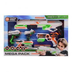 Pack Mega Blaster avec 5 pistolets & 40 munitions