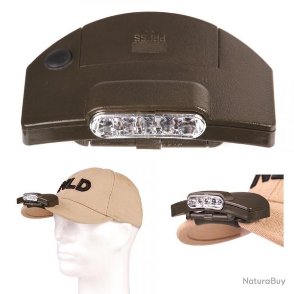 Lampe 5 leds de casquette
