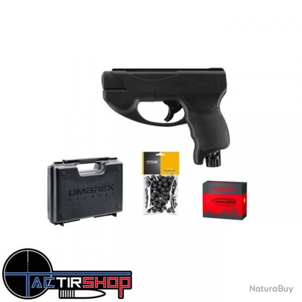 Pack Pistolet de dfense T4E TP50 C Cal50 - 11J (100 billes, 10 cartouche CO2, mallette)