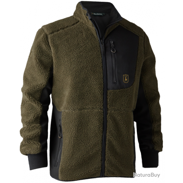 Veste Rogaland en fibres de velours Kaki DEERHUNTER