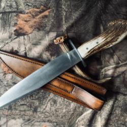 couteau de chasse artisanal bowie forgé