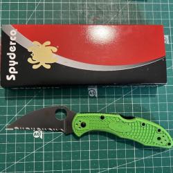 Couteau Spyderco Salt 2 - SC88FSWCGR2 - Lame Wharncliffe Spyderedge LC200N -