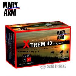 10 Cartouche MARY ARM Xtrem 40 Tungsten Cal 12/76 Pb 4