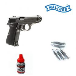 Pack pistolet WALTHER PPK/S UMAREX Cal.4,5mm BB'S 