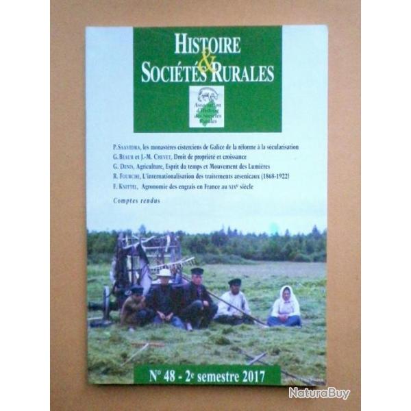 HISTOIRE ET SOCIETES RURALES N 48 - 2e semestre 2017