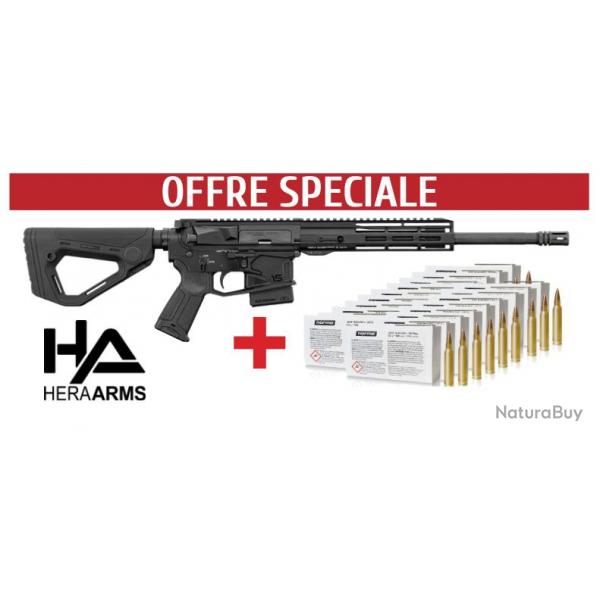 OFFRE SPECIALE AR15 HERA ARMS 14.5'' + 600 Cartouches Norma