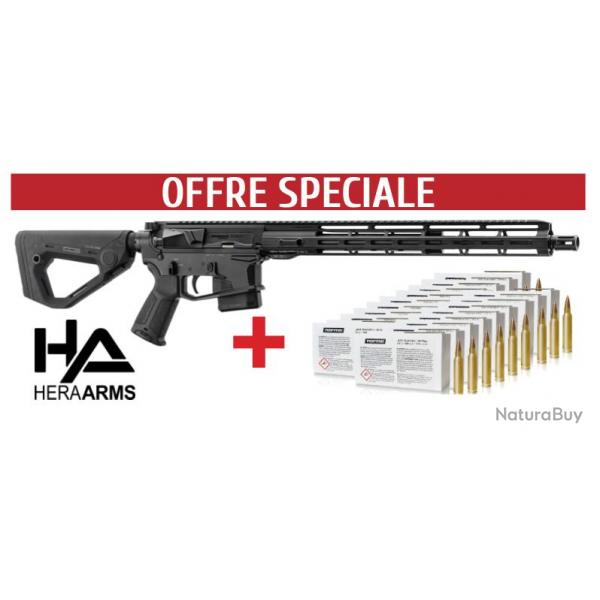 OFFRE SPECIALE AR15 HERA ARMS 15TH 16.75" + 600 Cartouches Norma
