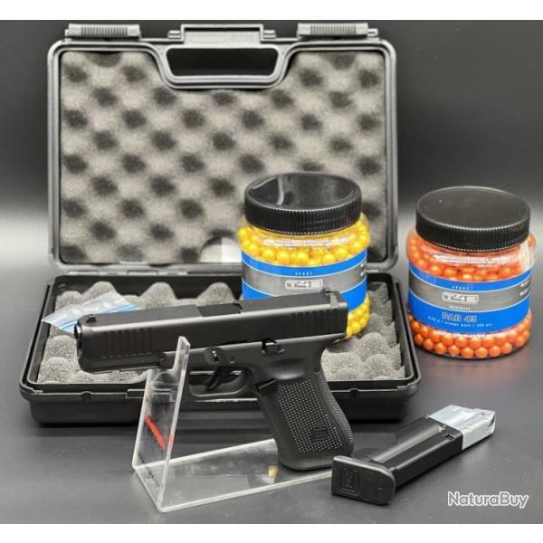 Pack prt  tirer Glock 17gen 5 calibre 43 (Arme+Munitions PABX500 +CO2)