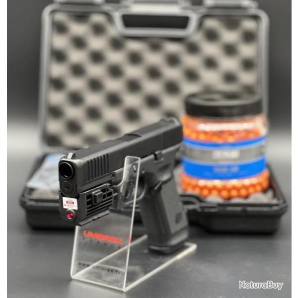 Pack laser prt  tirer Glock 17gen 5 calibre 43 (Arme+Munitions+CO2)