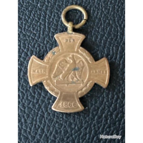 Prusse / Allemagne - Mdaille d'Honneur Militaria 1866 Croix du Souvenir