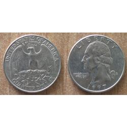 Usa 25 Cents 1997 Quarter Dollar Mint D Denver Cent Piece Etats Unis Dollars