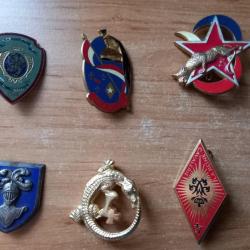 lot insignes militaires de collection cavalerie blindée spahis cuirassiers
