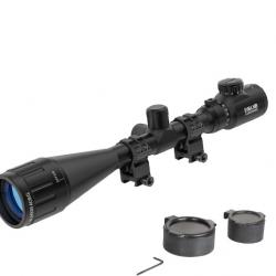 ESSSNB Airsoft Lunette De Visée 6-24x50 avec Télémètre AOEG 5 Luminosité Réglages pour 20mm/22mm