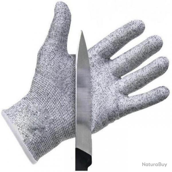 Paire de gants anti coupures Protection niveau 5 conforme  la norme EN 388