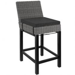 ACTI-Chaise de bar en rotin TINA gris chaise800