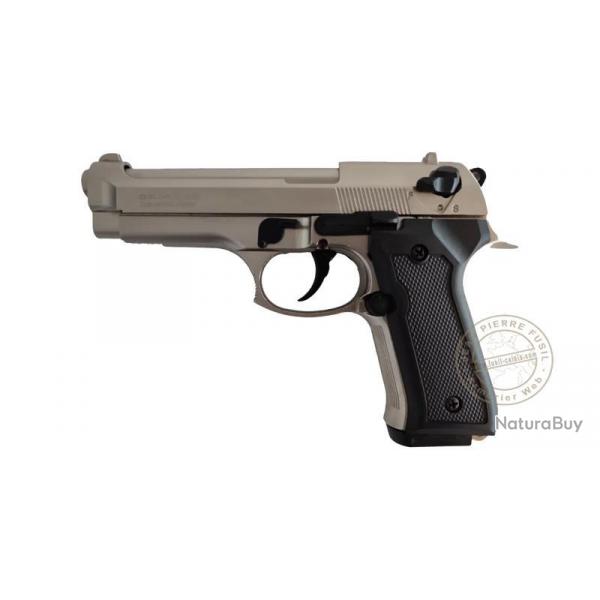 Pistolet d'alarme  blanc ou  gaz BLOW F92 - Cal. 9mm PAK Satin