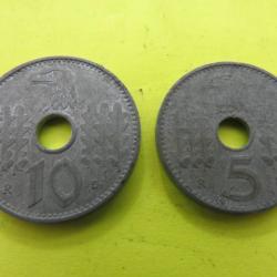 5 et 10 reichspfennig 1940 A