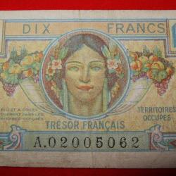 FRANCE billet de 5 francs (tresor Français) 1947