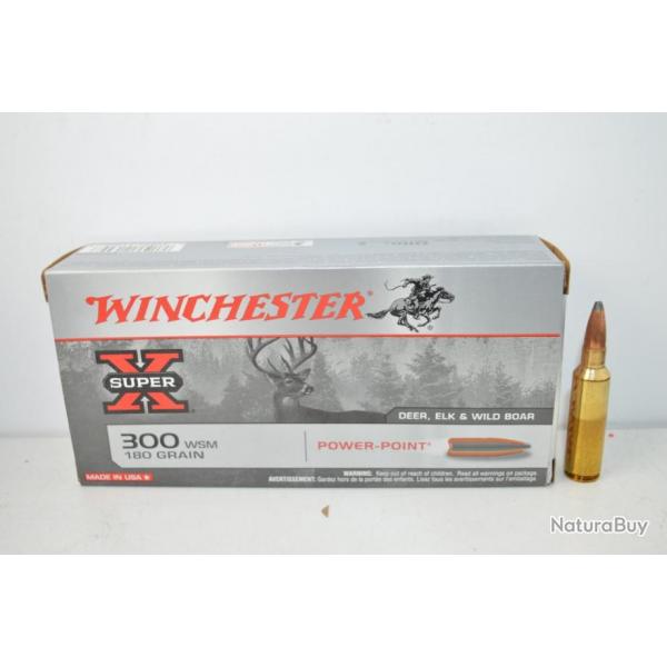 1 Boite de balles 300 WSM - Winchester - Super X