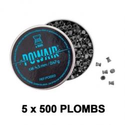 Blister de 2500 Plombs PowAir cal.4,5mm - 0.47g