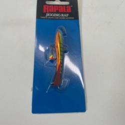 Leurre dur de pêche en verticale Rapala Jigging rap 7cm 18g jaune et orange/vert