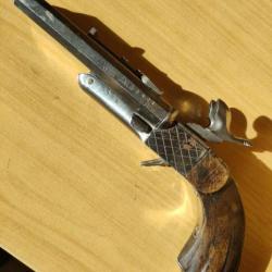 Pistolet de vénérie juxtaposé à broche, viseur réglable