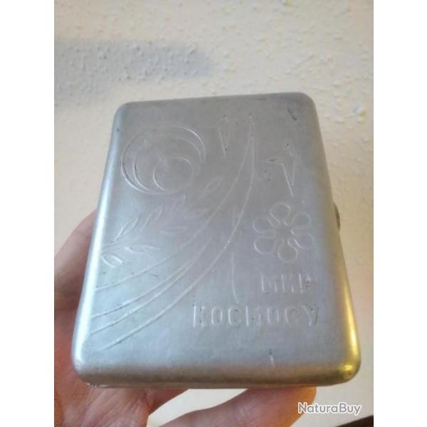 ETUI A CIGARETTE "FUSE MIR" URSS CCCP CONQUTE SPATIALE