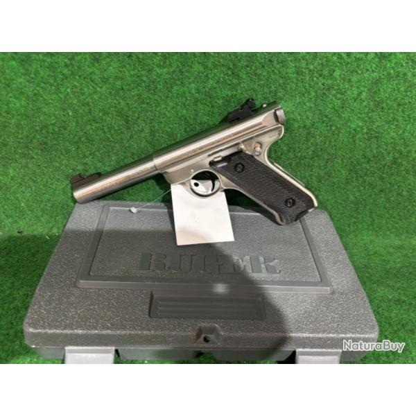 Pistolet Ruger model Mark 2inox cal 22lr