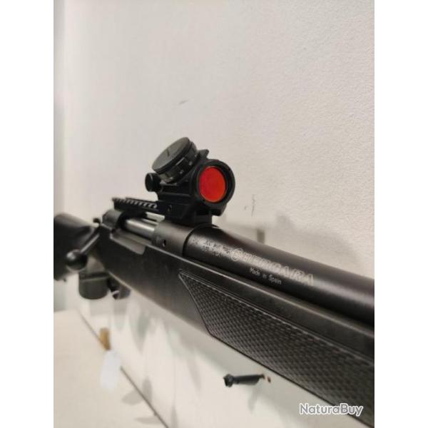 Carabine bergara B14 synthtique noir 300 Winchester Magnum + point rouge optimum