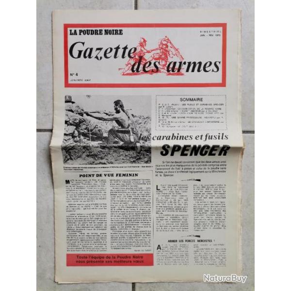 Ouvrage La Poudre Noire Gazette des Armes no 4