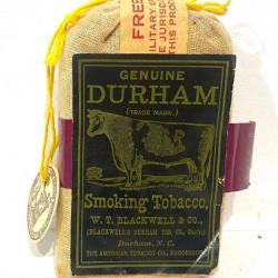 Ancien paquet de Tabac Us DURHAM pour troupe de Marine Hawai Alaska ww2