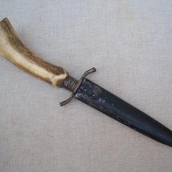 poignard  dague  Couteau de  botte allemand  tranchée 14  / 18  1ww poilu