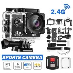 Caméra de Sport Vidéo Ultra HD 1080p Lcd Etanche Sous Marine 30M Grand Angle 140°