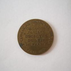 médaille  politique RARE   LIGUE DES PATRIOTES   concours national de  tir  paris 1884