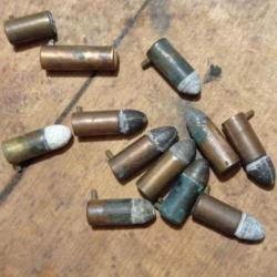 Munitions anciennes et de collection 7 MM à broche cal D