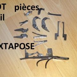 LOT de pièces de fusil juxtaposé - VENDU PAR JEPERCUTE (D24A164)