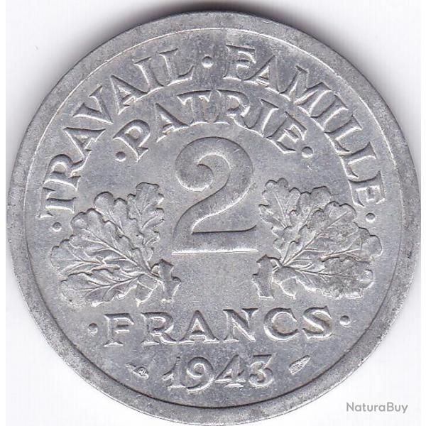 Pice de 2 francs de 1943