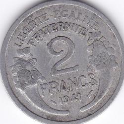 1 pièce de 2 francs de 1941