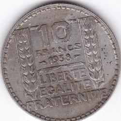 Pièce de 10 francs de 1938