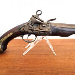 Pistolet à silex espagnol XVIIIème siècle