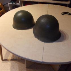 casque militaire français plus ceinturon et gourde