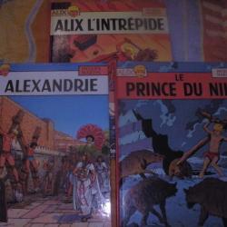 lot de 3 tomes de ALIX: Alix l'intrépide, O Alexandrie ,le prince du Nil